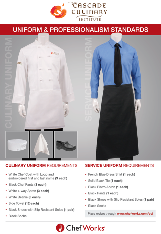 Cascade Culinary Institute | Bend, Oregon – Uniform Standards